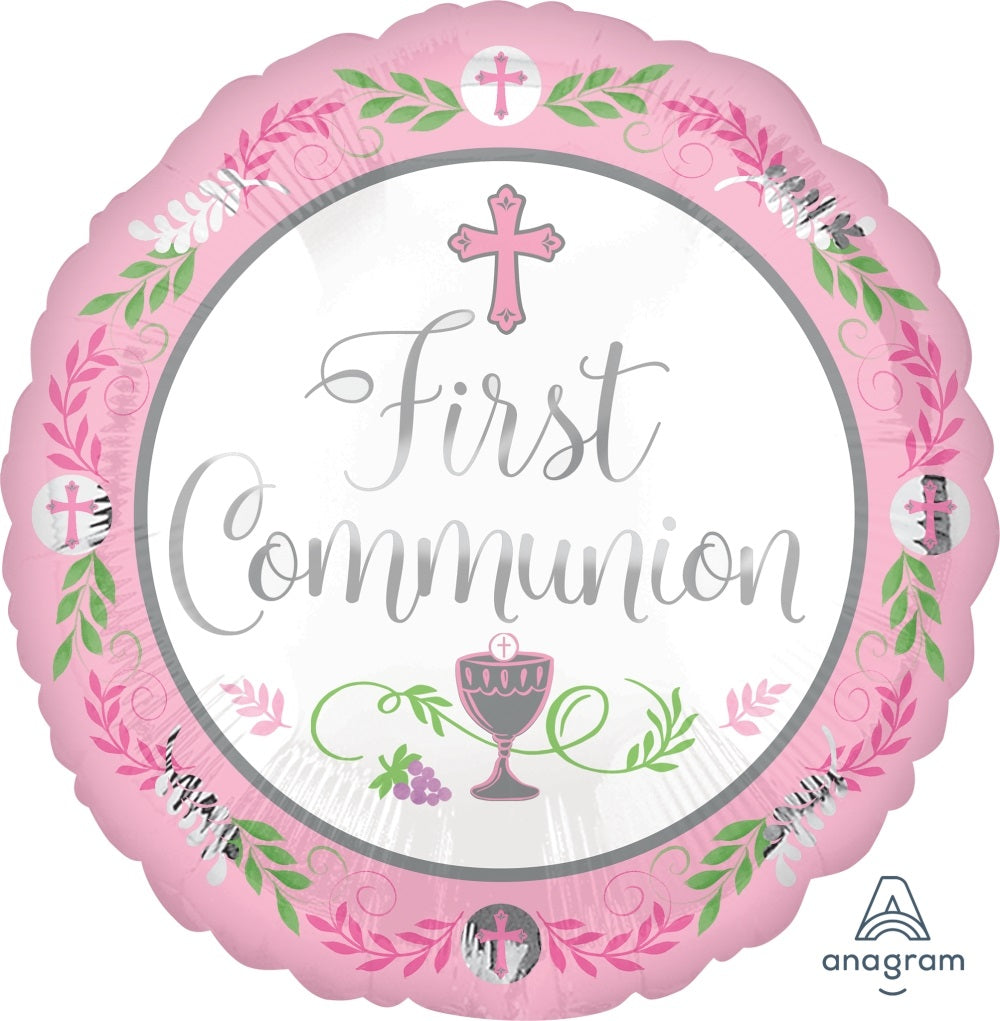 First Communion Mylar Balloon