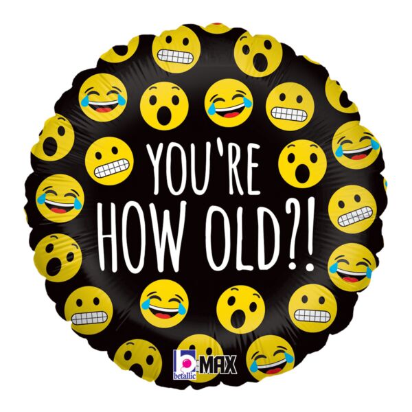 Happy Birthday Emoji Mylar Balloon