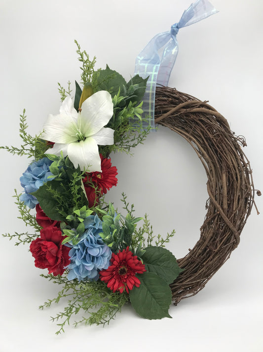 Red, White, & Blue Wreath (ARTificial)